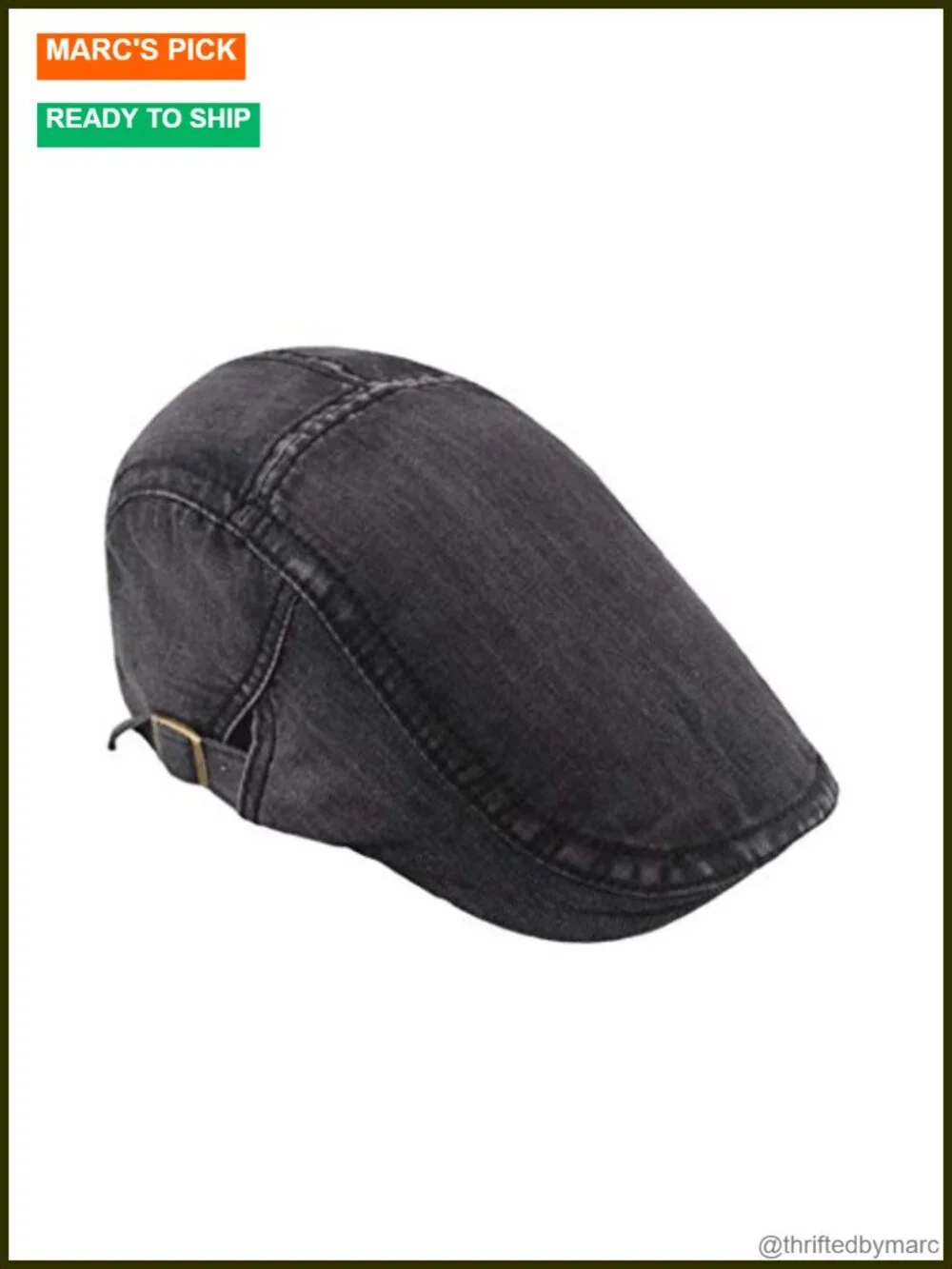 Unisex Denim Newsboy Hat Cotton Flat Ivy Gatsby Cap Adjustable